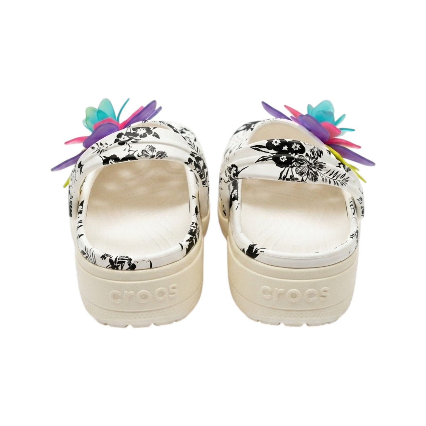 Women's Floral Slipper,White