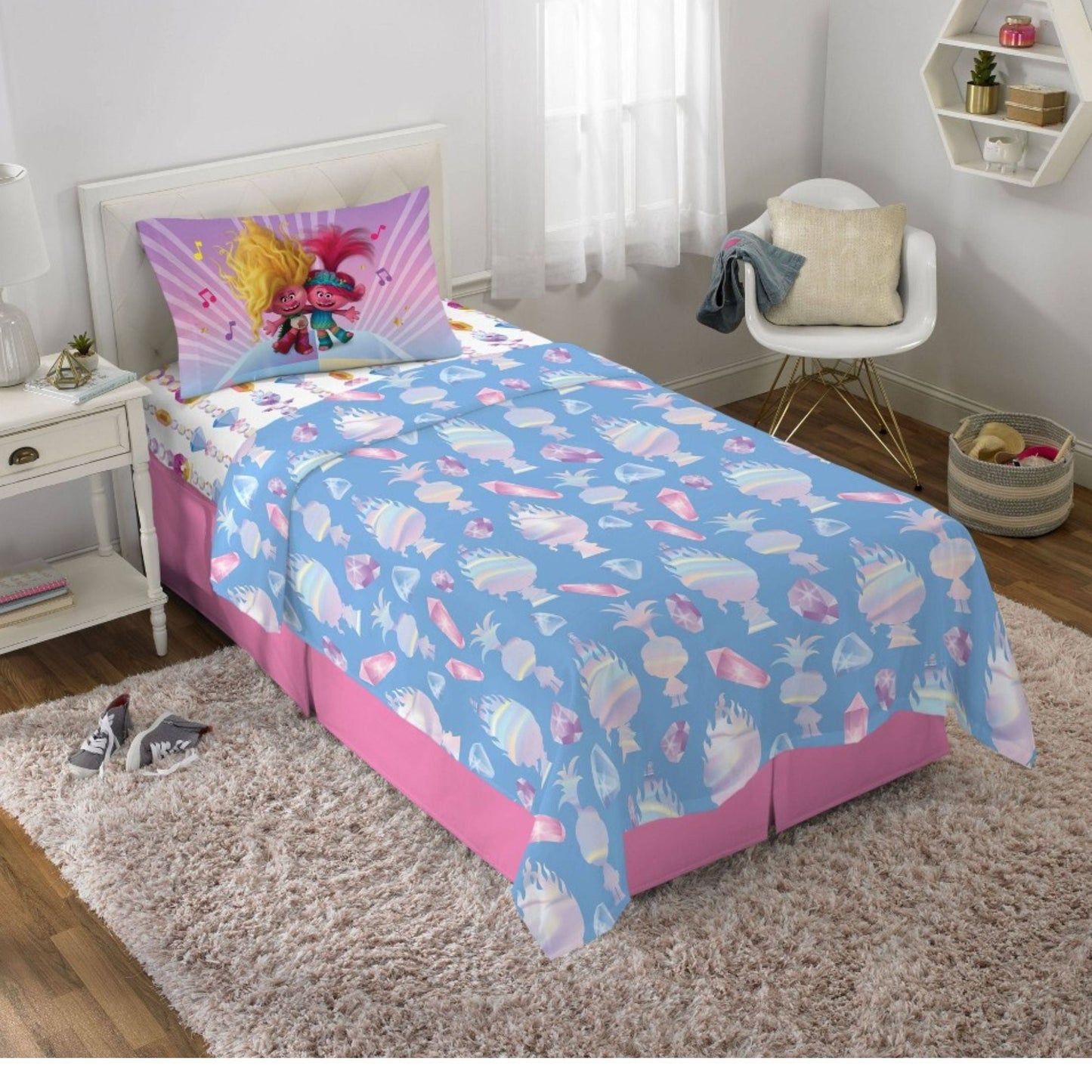 Twin Trolls Kids' Sheet Set