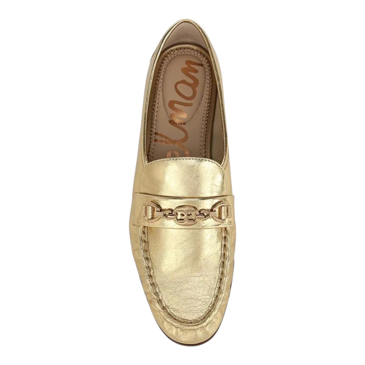 Women's Plain Shiny Shoes,Gold