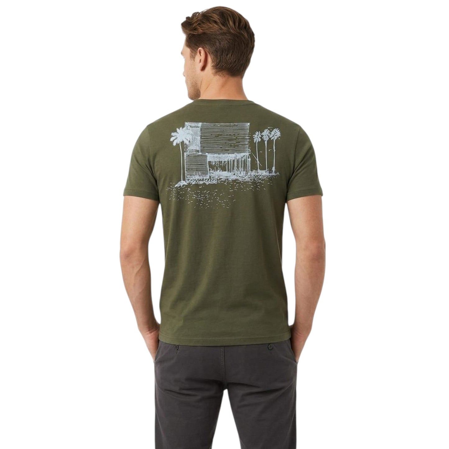 Men's Plain Top,Olive