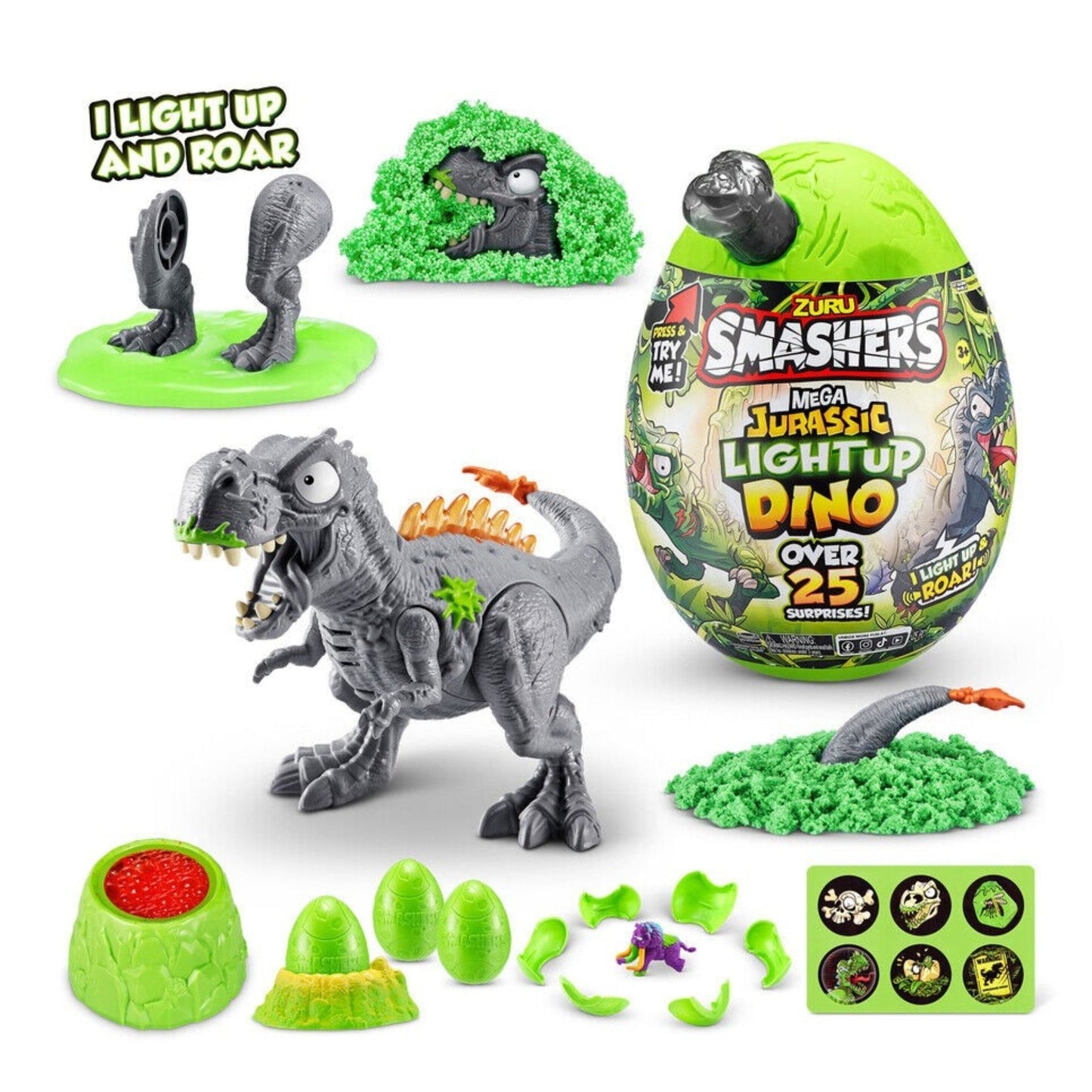Smashers Mega Jurassic Light-Up Egg