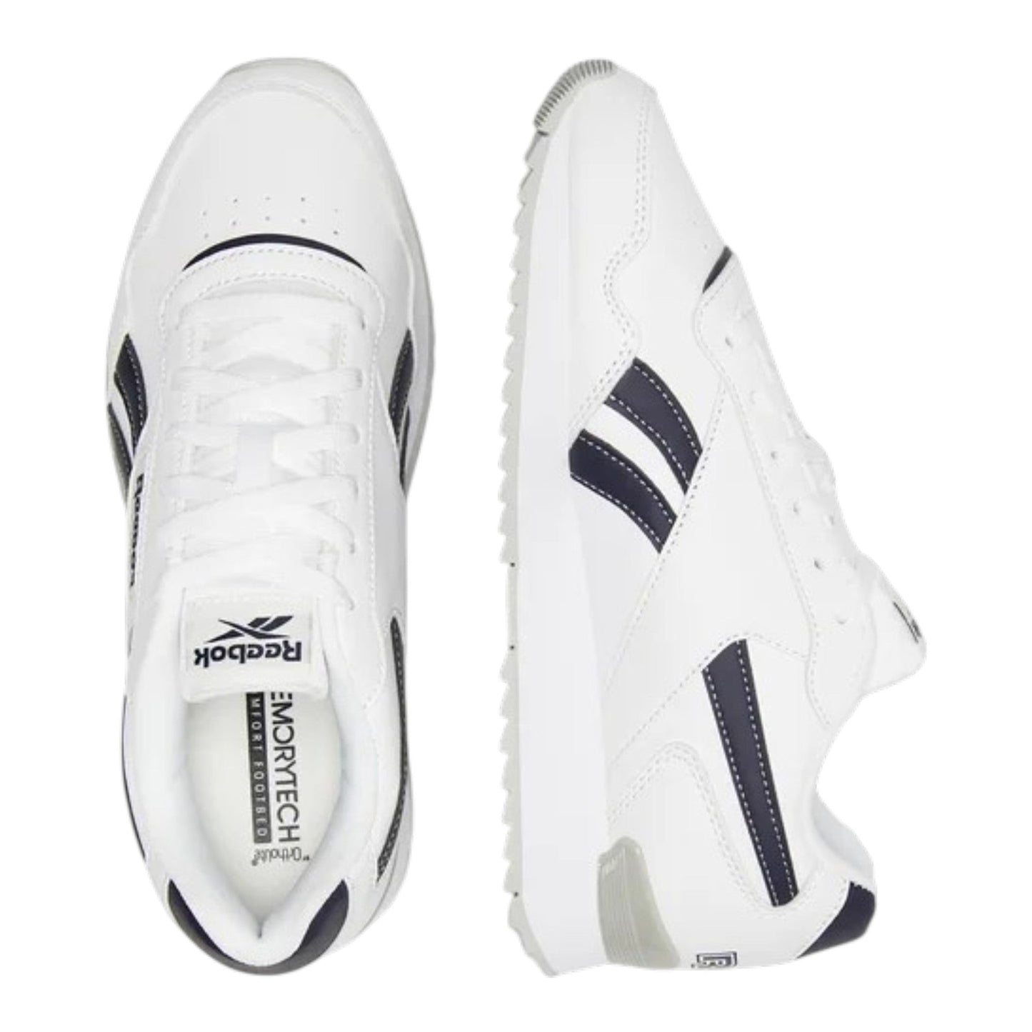 Men's Logo Pattched Textured Shoes,White