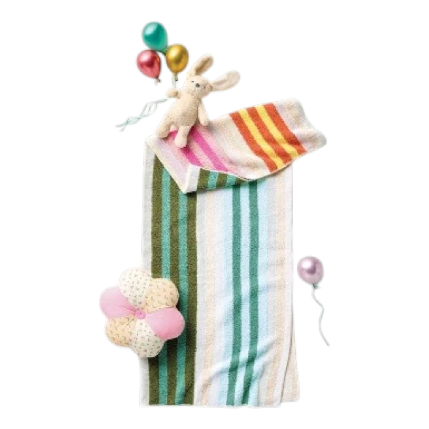Striped Knit Throw Blanket
