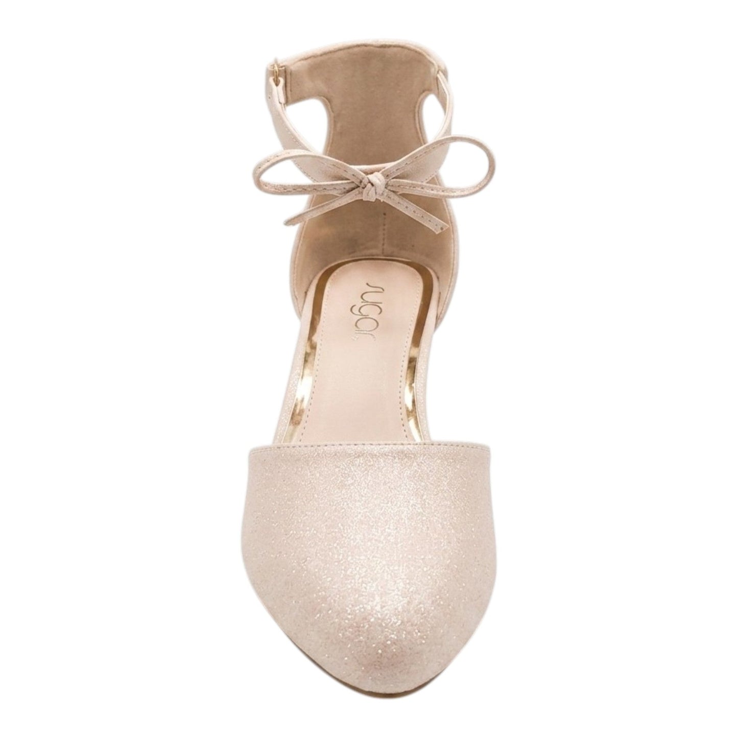 Women's Plain Heeled Shoes,Beige