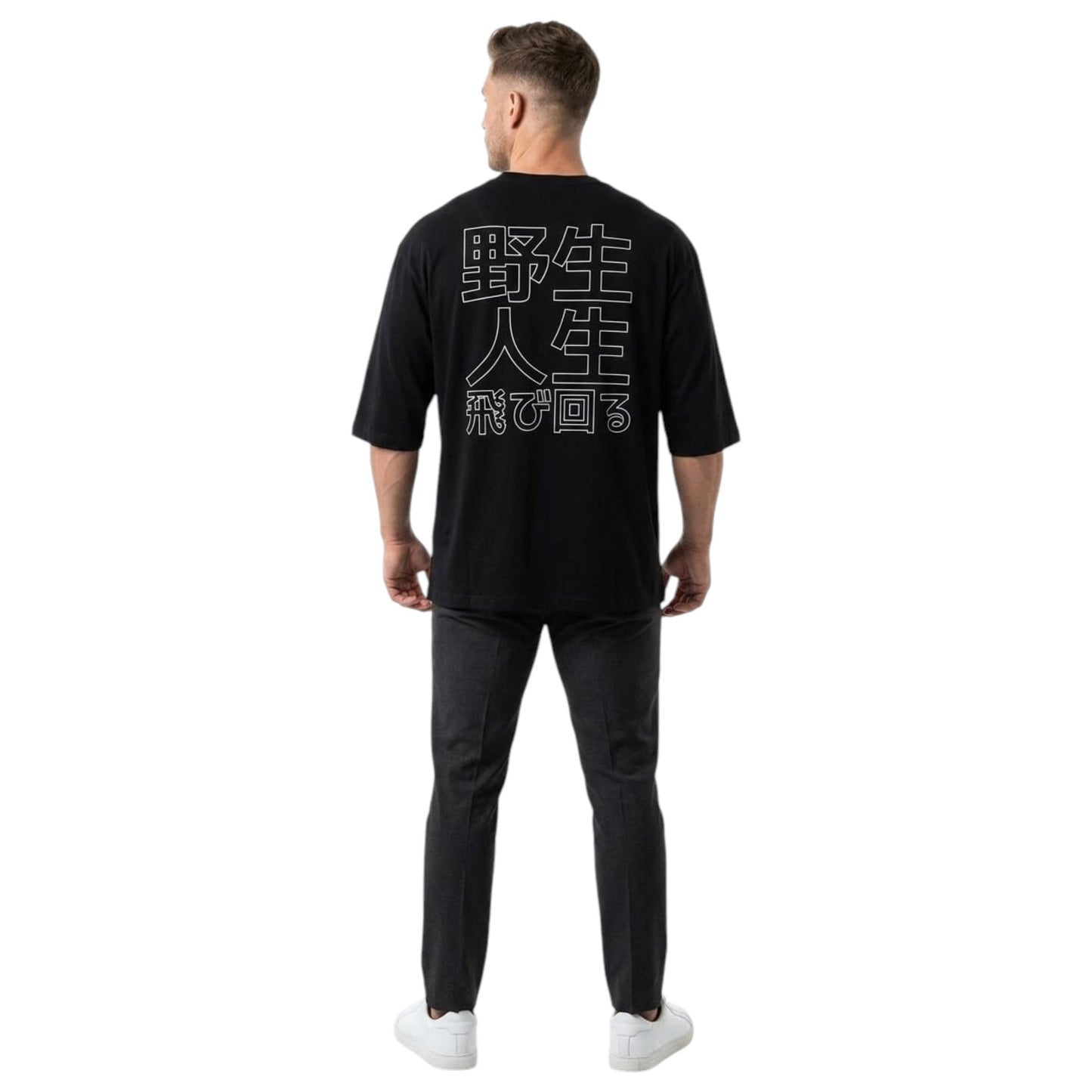 Men's Printed Top,Black