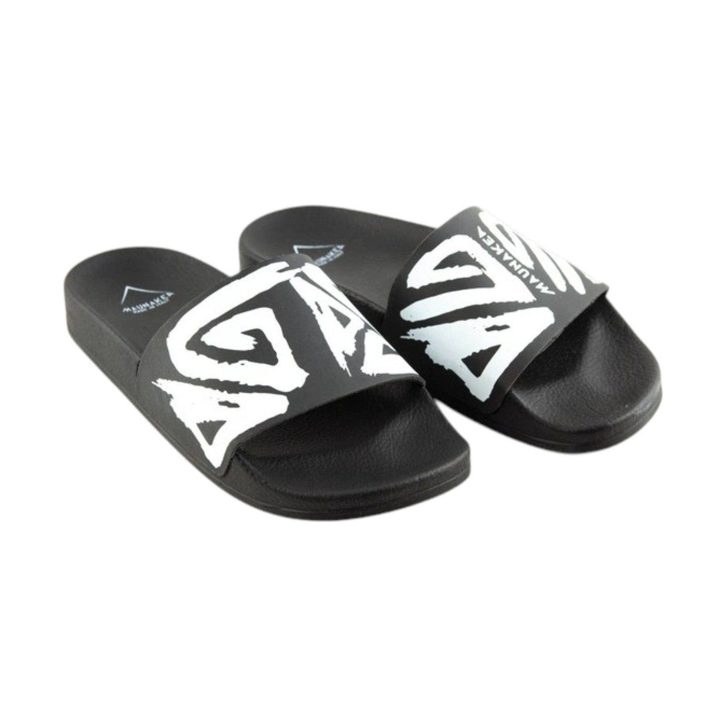 Women's Logo Patched Slippers,Black