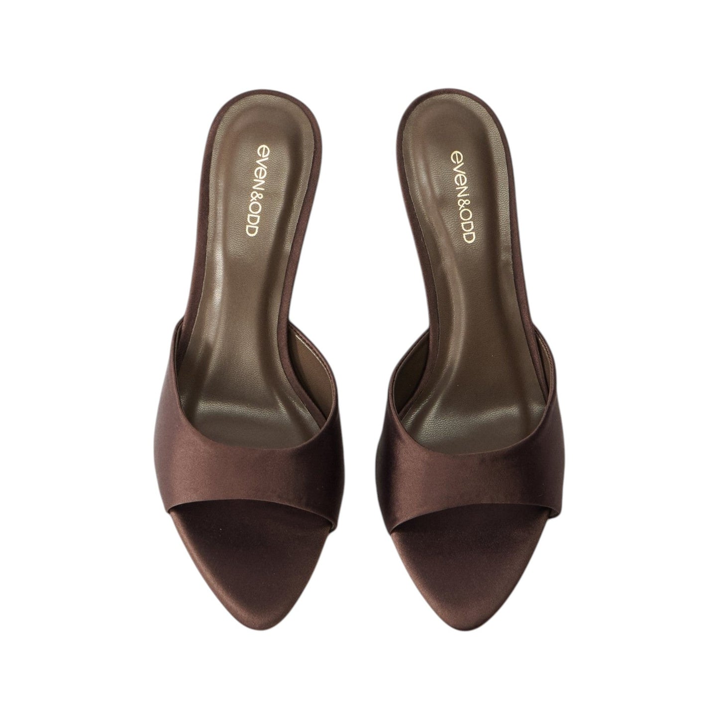 Women's Plain Heeled Shoes,Dark Brown