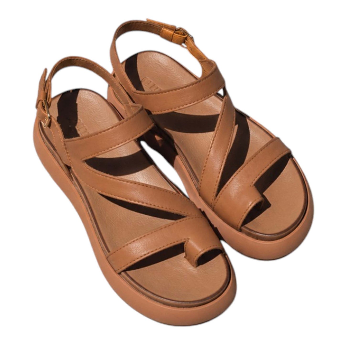 Women's Plain Sandals,Light Brown