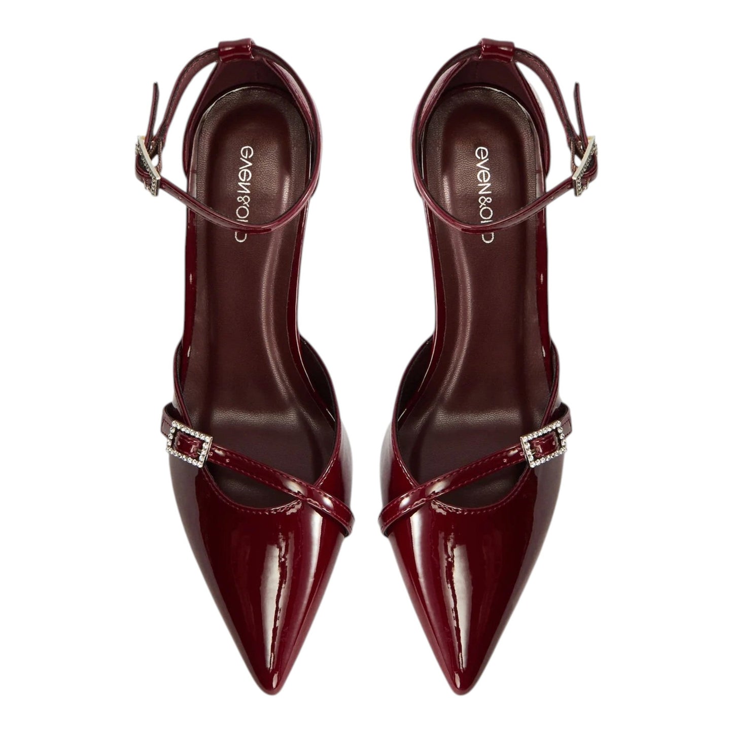 Women's Plain Heeled Shoes,Maroon