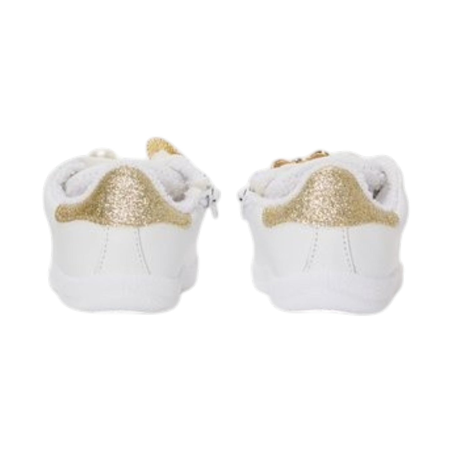 Kids Girl's Plain Shoes With Charm Bycast,White