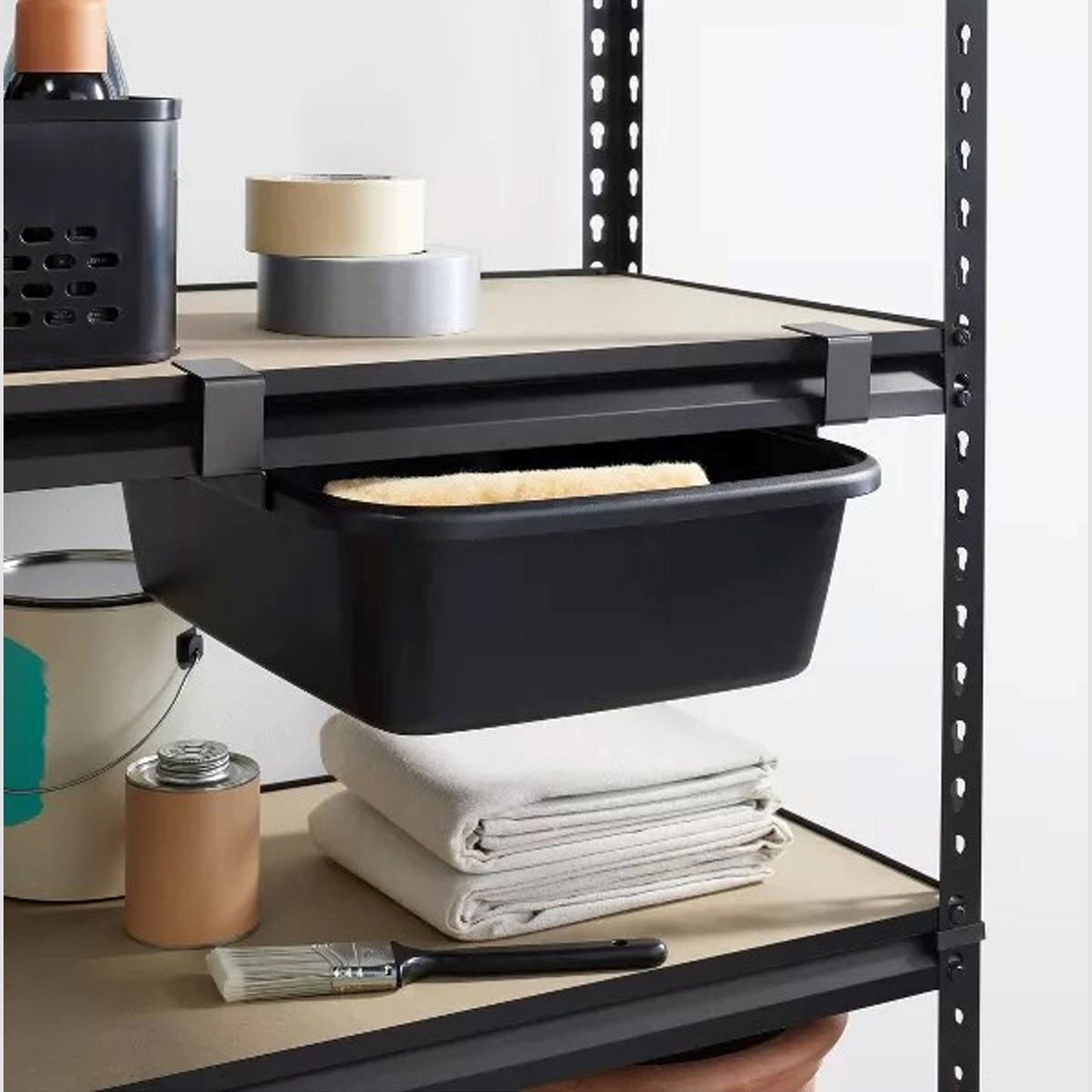 Under-Shelf Storage Kit With Rails