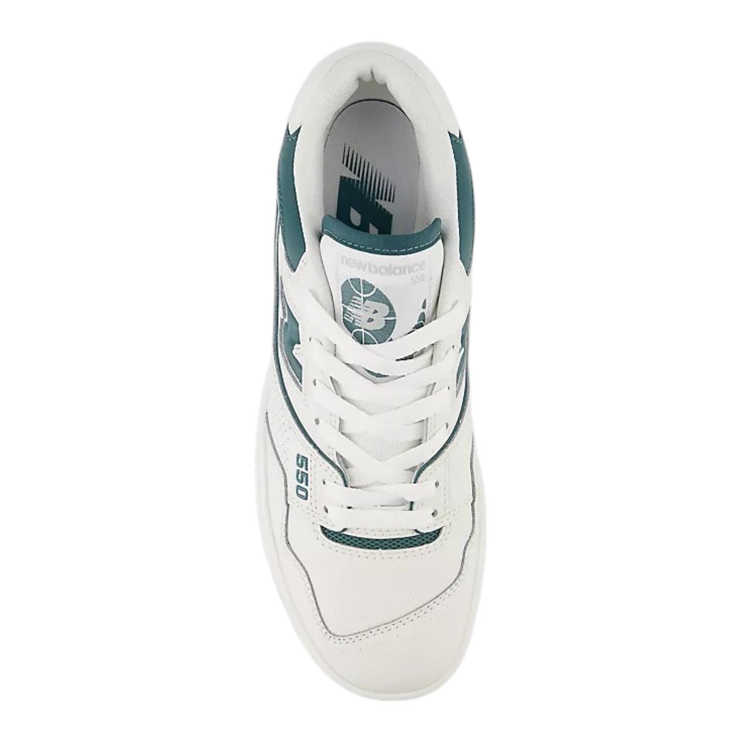 New Balance 550 Women's Logo Patched Shoes,White