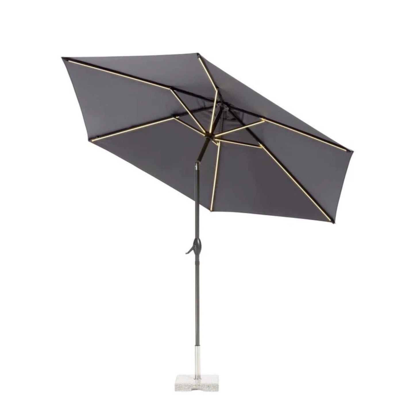 Parasol With Solar Led Lighting