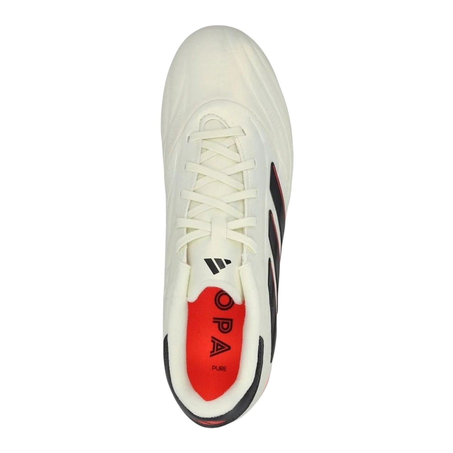Copa Pure 2 Elite Fg J Kids Boy's Colorblocked Football Shoes,Off White