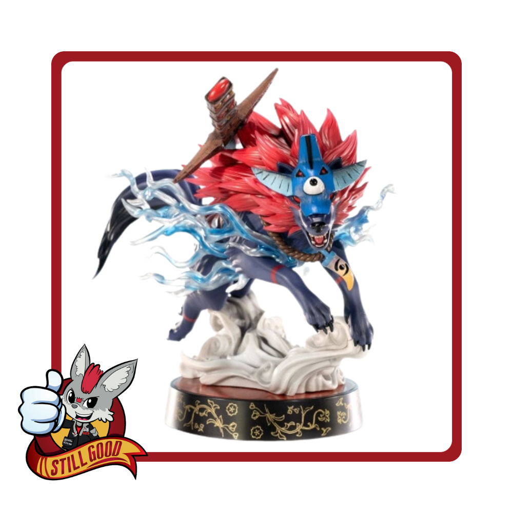 Okami Oki Wolf Form PVC Statue Standard Version by First 4 Figures [Damaged Box] - Medaid International