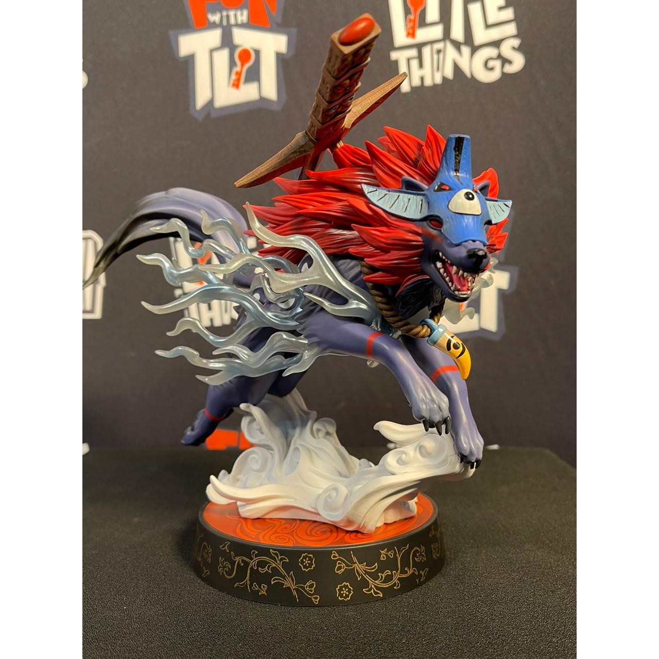 Okami Oki Wolf Form PVC Statue Standard Version by First 4 Figures [Damaged Box] - Medaid International