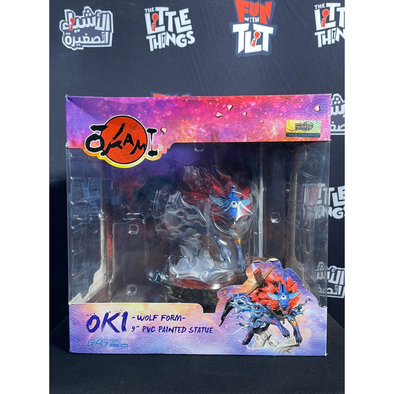 Okami Oki Wolf Form PVC Statue Standard Version by First 4 Figures [Damaged Box] - Medaid International