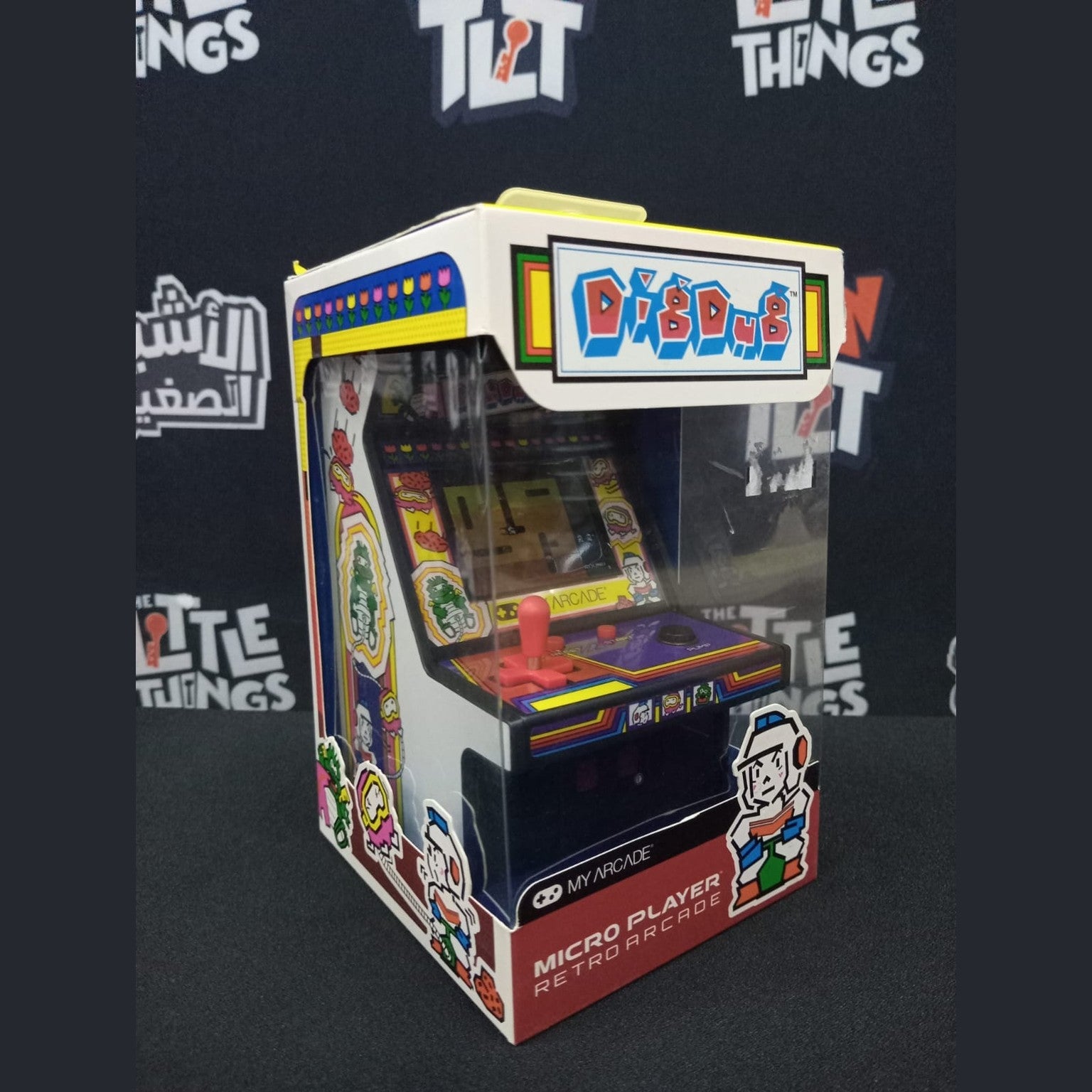 Micro Player : 6.75" Dig Dug - White & Black [DAMAGED BOX] - Medaid International