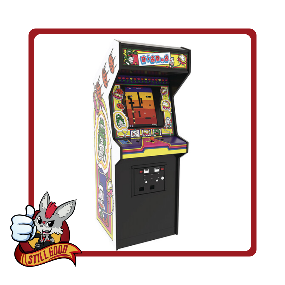 Official Dig Dug Quarter Size Arcade Cabinet [ Damaged Switch] - Medaid International