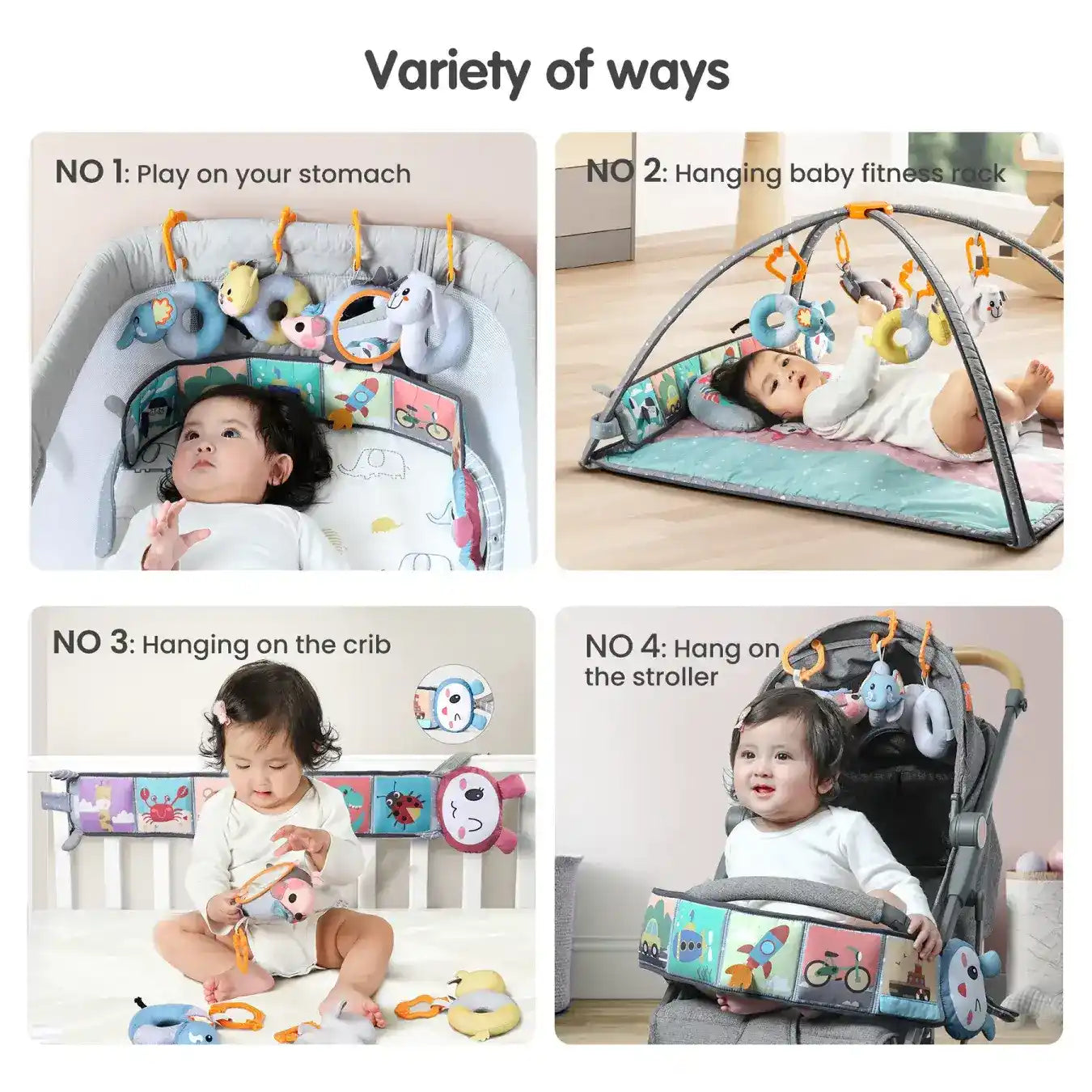Tumama Kids - Colorful Bed Bumpers Set - 5pcs