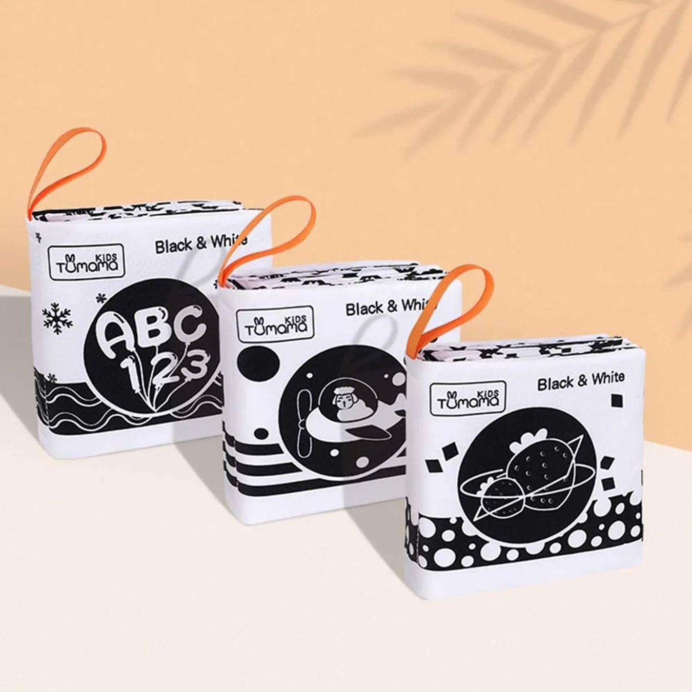 Tumama Kids - Closth Books Set - Black&White