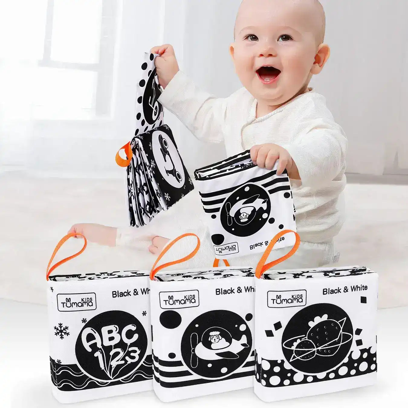 Tumama Kids - Closth Books Set - Black&White