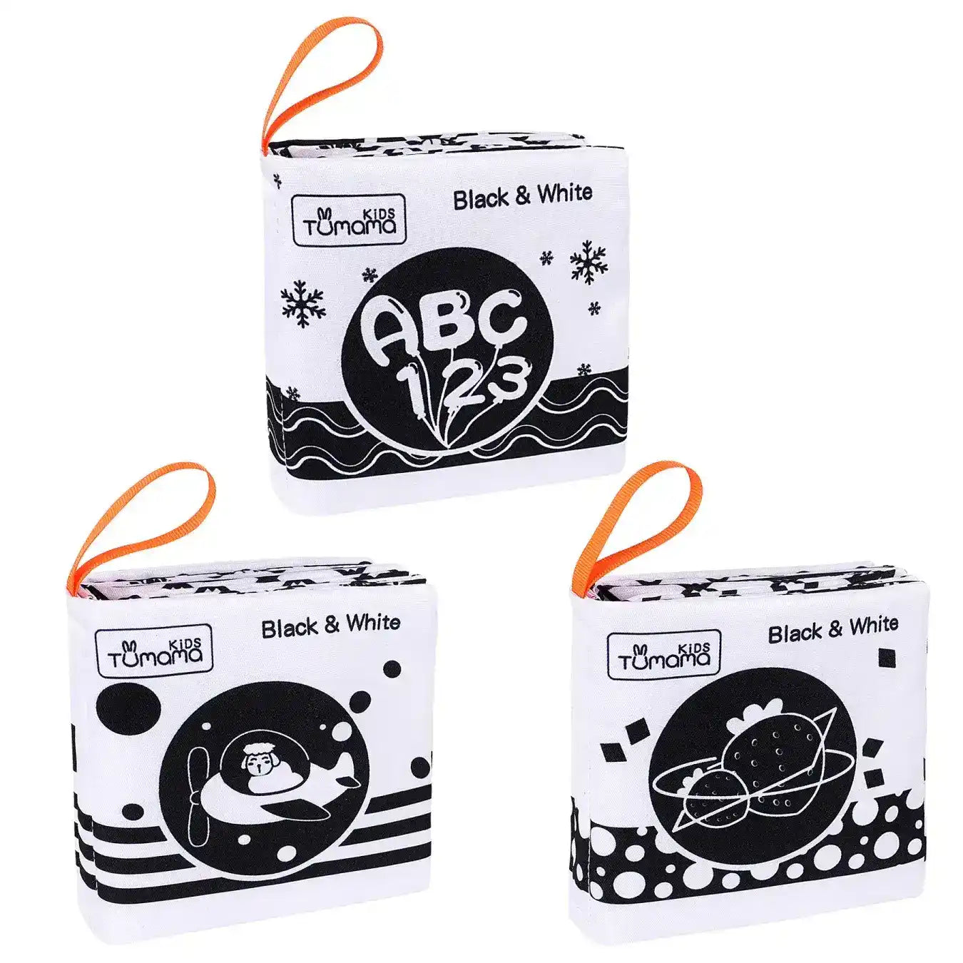Tumama Kids - Closth Books Set - Black&White