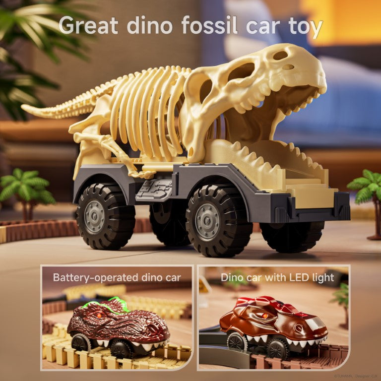 Tumama Kids - Dinosaur Fossil Flexible - Race Track Set