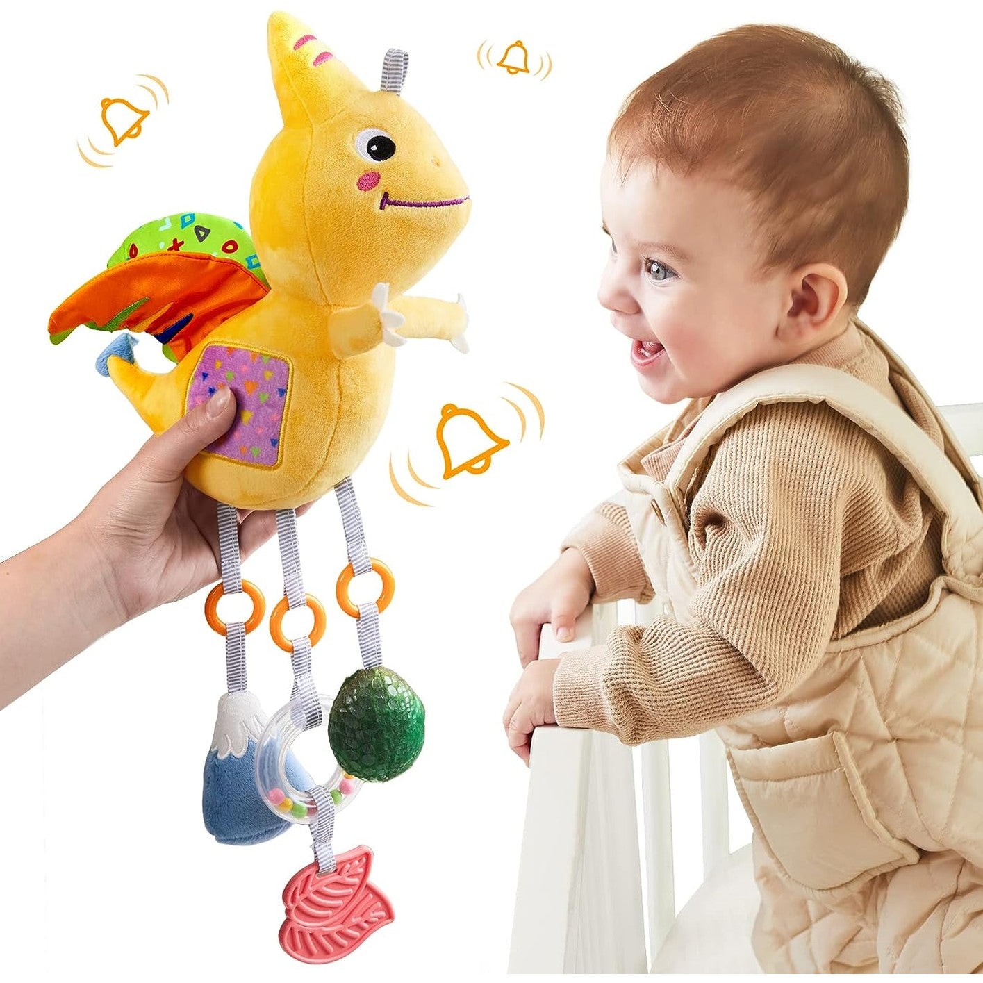 Tumama Kids - Dinosaur Hanging Rattle - Petrosaur