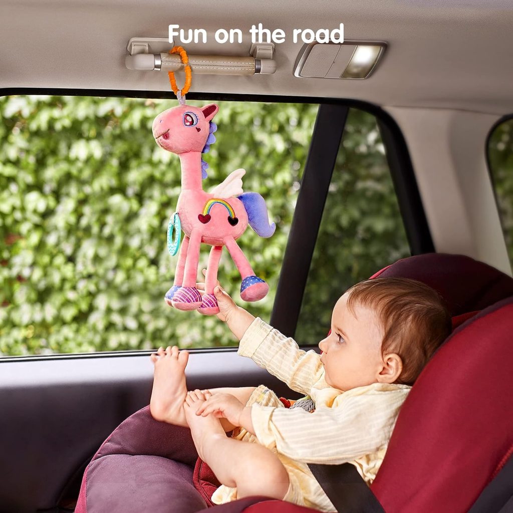 Tumama - Pink Horse Hanging Rattle