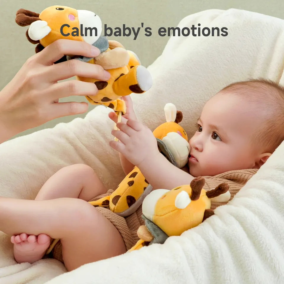 Tumama Kids - Soft Plush Giraffe - Rattle Set