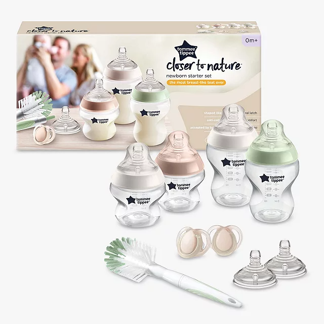 Tommee Tippee - Decorated Newborn Starter Set - Slow And Medium