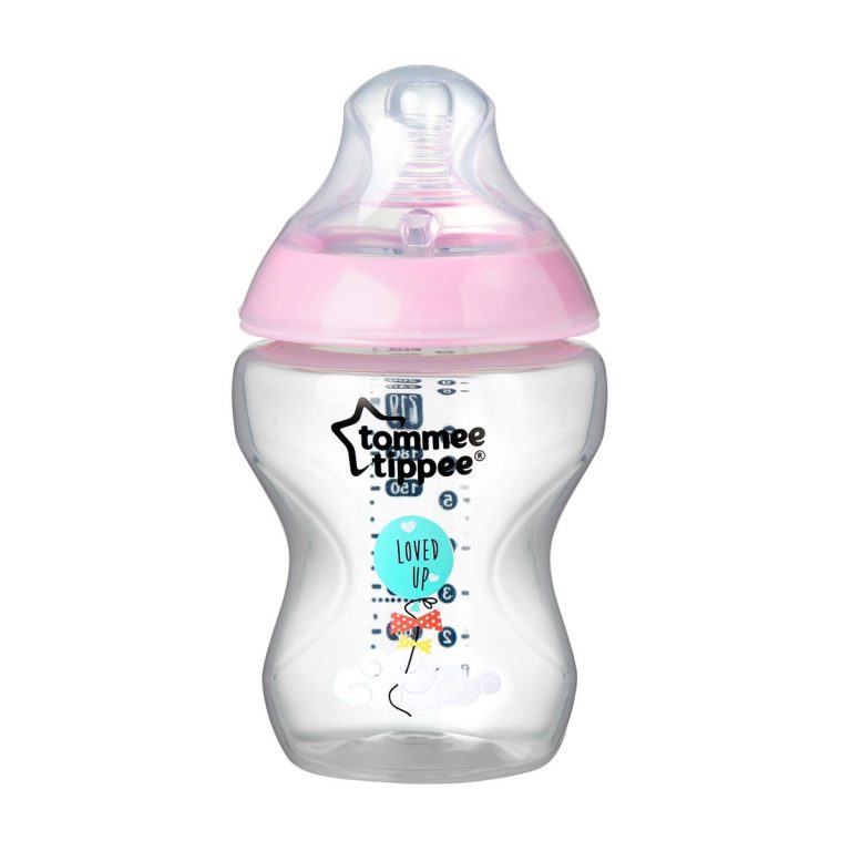 Tommee Tippee - Closer To Nature 1x260ML - Decorative Feeding Bottle - Girl
