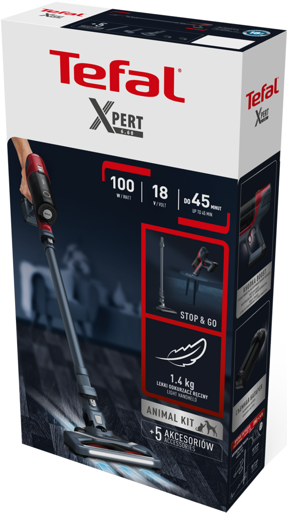 Tefal X-pert 6.60 Cordless Vacuum 18V - 100W TY6837HO