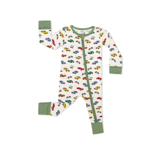 TeeJayz Cars Bamboo Zippy Onesie 0-3 Months