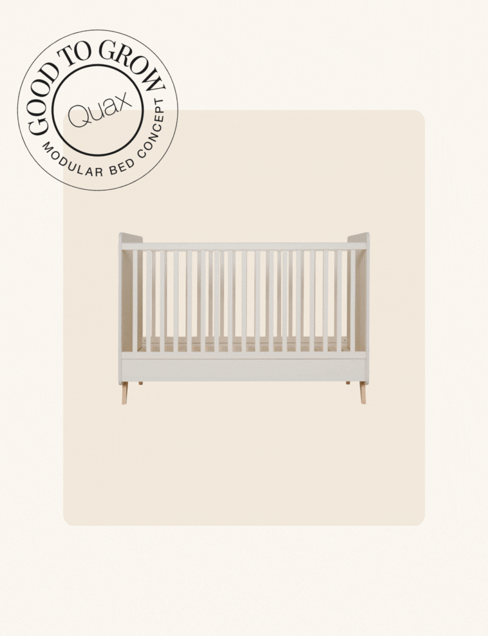 Quax Loft Convertible Bed - 140 x 70 cm - Honey Ash