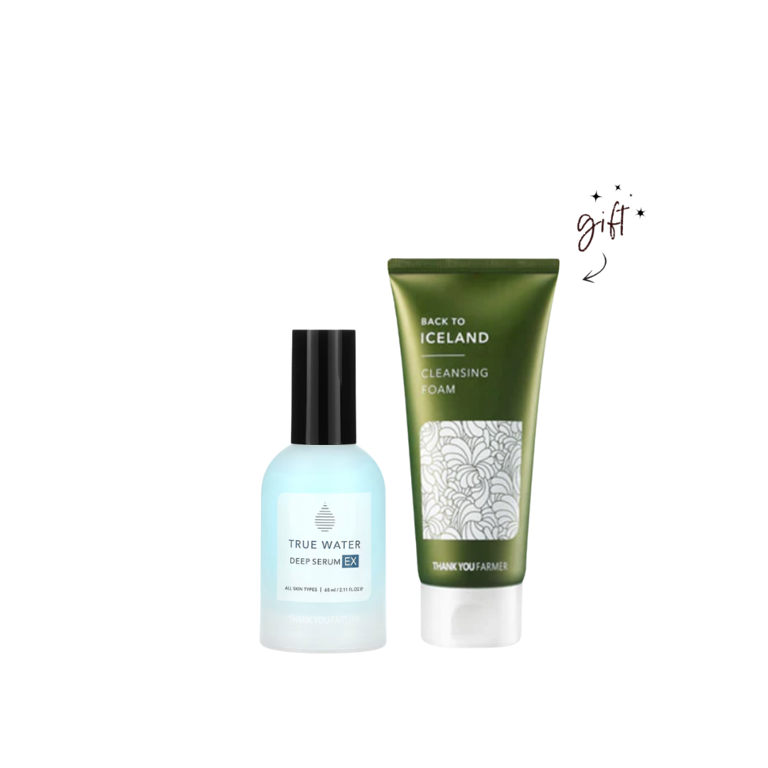 Thank You Farmer True Water Deep Serum EX Bundle + Free Cleansing Foam