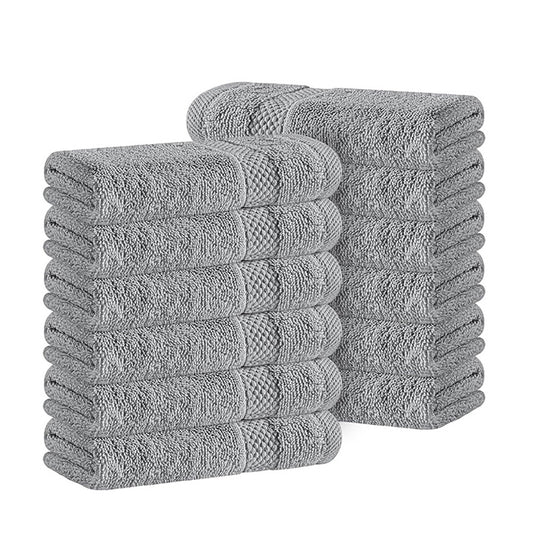 160 CM X 80 CM Thick 100 % Cotton Bath Towel Soft Quality Absorbent Oversized Towel for Household Use Beach and  Swimming Pool 1 Piece Gray - Image 1