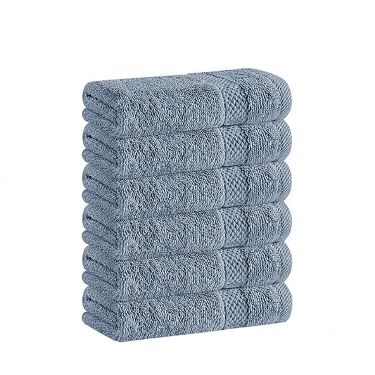 75 CM X 35 CM Thick 100 % Cotton Hand Towel Soft Quality Absorbent Towel for Daily Bathroom and Kitchen Use 1 Piece Blue - Image 1