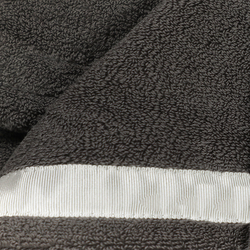 160 CM X 80 CM Thick 100 % Cotton Bath Towel Soft Quality Absorbent Oversized Towel for Household Use Beach and  Swimming Pool 1 Piece Gray - Image 4