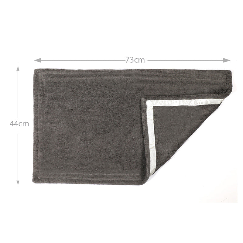 73 CM X 44 CM Thick 100 % Cotton Hand Towel Soft Quality Absorbent Towel for Daily Bathroom and Kitchen Use 1 Piece Gray - Image 3