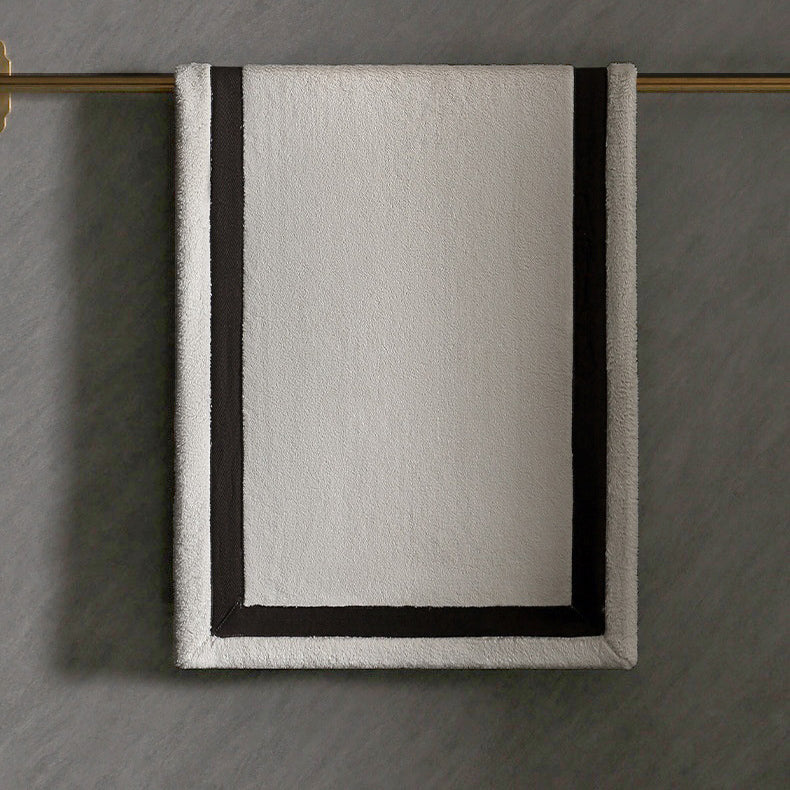 73 CM X 44 CM Thick 100 % Cotton Hand Towel Soft Quality Absorbent Towel for Daily Bathroom and Kitchen Use 1 Piece White - Image 2