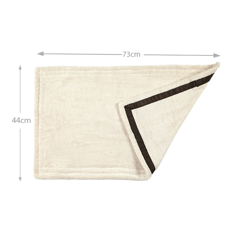 73 CM X 44 CM Thick 100 % Cotton Hand Towel Soft Quality Absorbent Towel for Daily Bathroom and Kitchen Use 1 Piece White - Image 3