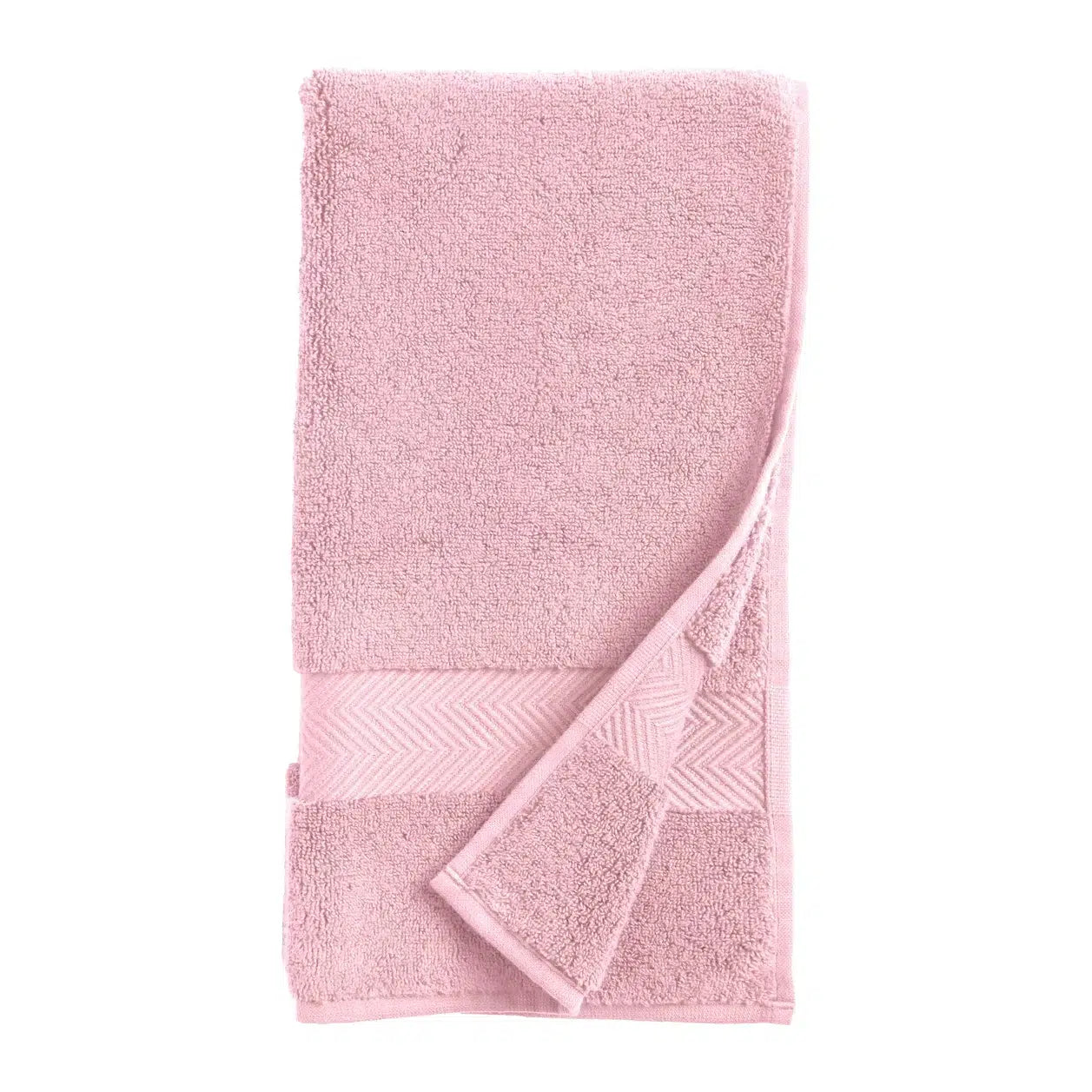 72 CM X 34 CM Thick 100 % Cotton Hand Towel Soft Quality Absorbent Towel for Daily Bathroom and Kitchen Use 1 Piece Pink - Image 1