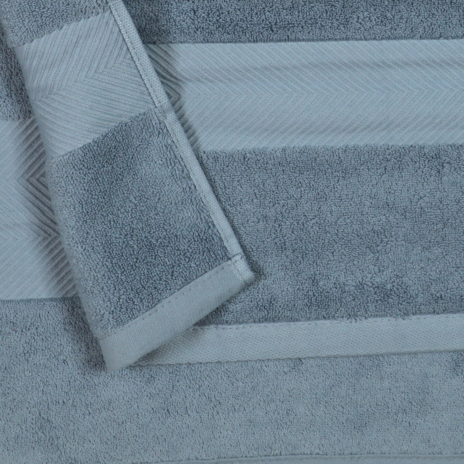 160 CM X 80 CM Thick 100 % Cotton Bath Towel Soft Quality Absorbent Oversized Towel for Household Use Beach and Swimming Pool 1 Piece Blue - Image 4