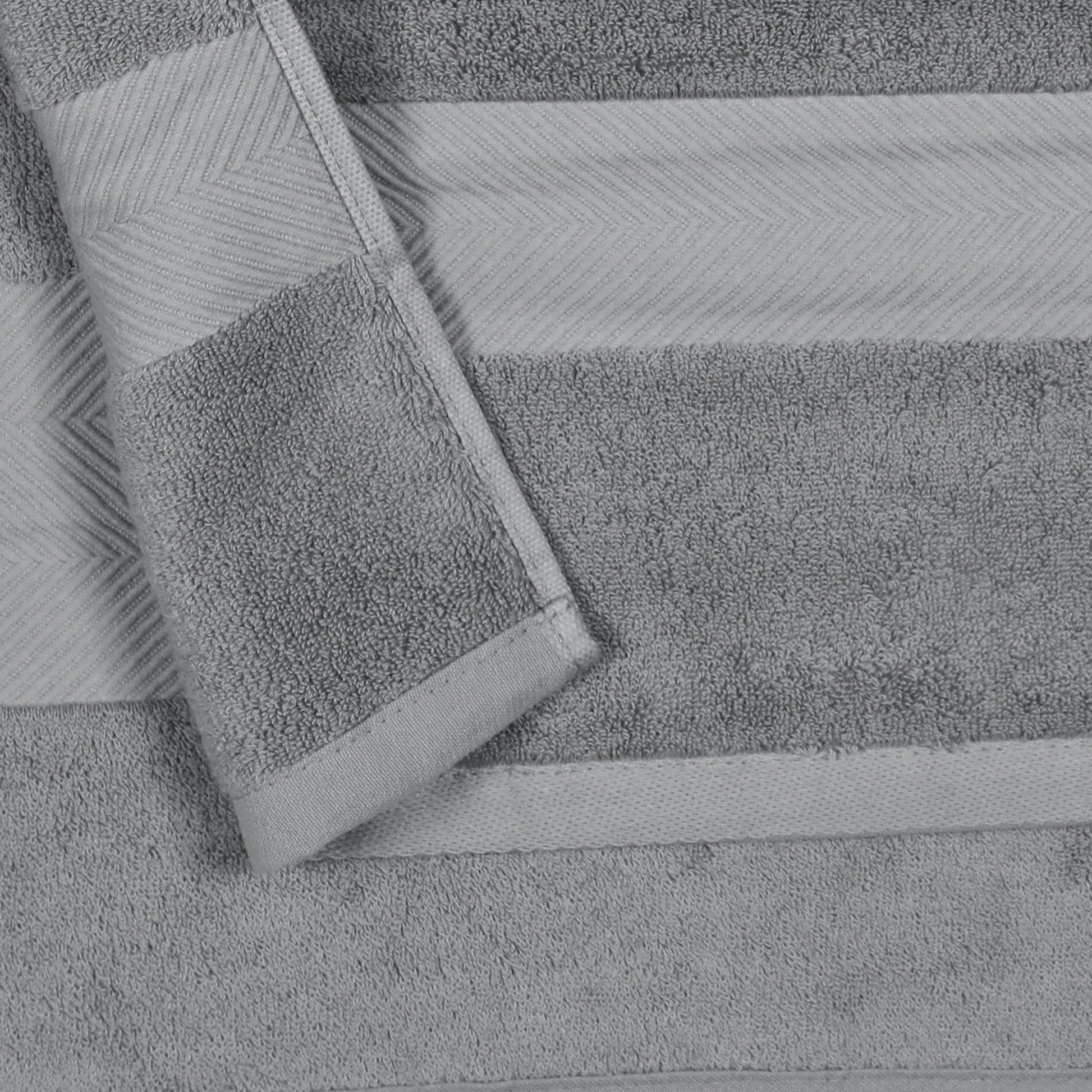 140 CM X 70 CM Thick 100 % Cotton Bath Towel Soft Quality Absorbent Towel for Daily Bathroom Use 1 Piece Gray - Image 4