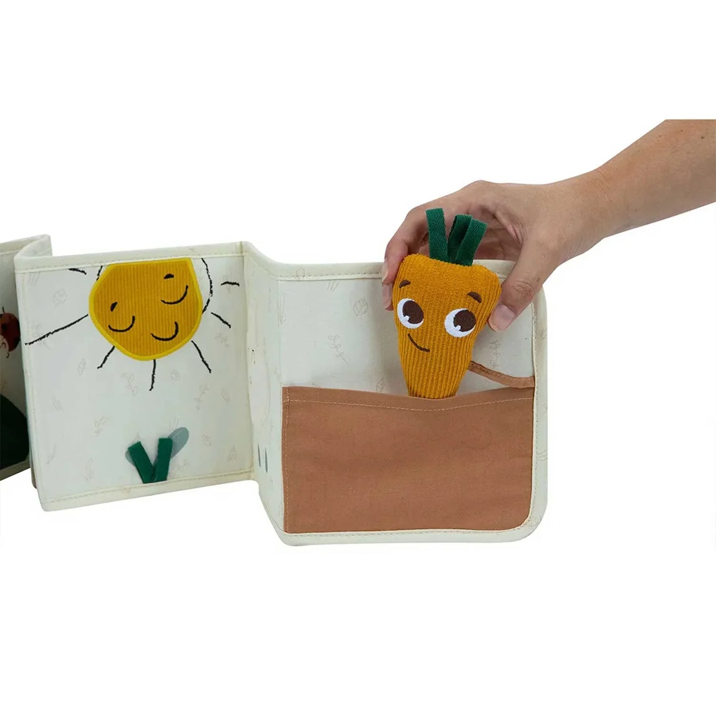 Tiny Love - Double Sided Fabric Book - Garden Of Adventures