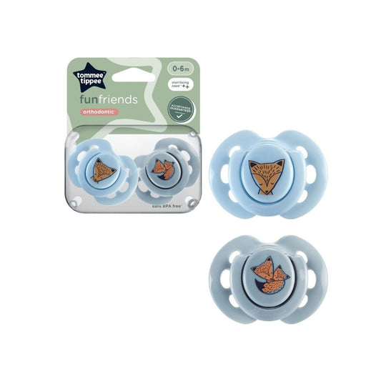 Tommee Tippee Closer to Nature Fun Style Soothers (0–6 Months) Assorted