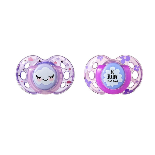 Tommee Tippee Night Time Orthodontic Soothers (18–36 Months) – 2 Pack