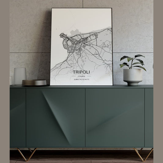 Sook's Tripoli Map Poster